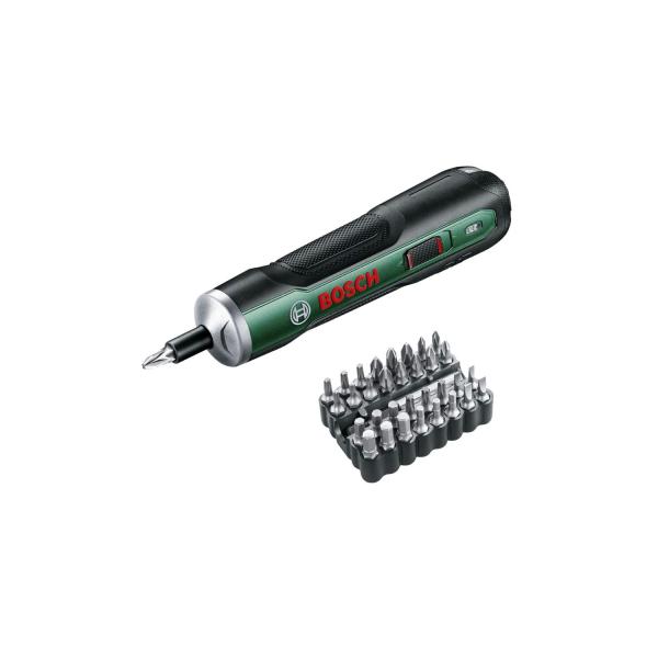 他サイト： ボッシュ(BOSCH) 3.6Vコードレスドライバー 電動ドライバー 充電式 正逆転切替 トルク調整 家具の組み立て DIY ビット32本 充電用USの商品画像