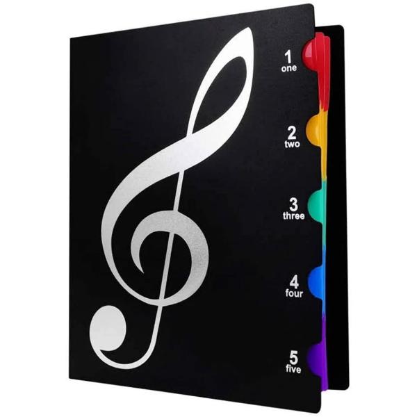 他サイト： Fogman 音楽ファイル レッスンファイル A4 黒 吹奏楽 書き込みできる (20枚収納)の商品画像