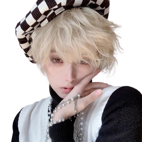 BARSDAR ウィッグ メンズ 男装 かつら ショート インナーカラー BARSDAR ウィッグ メンズ 男装 かつら ショート インナーカラー