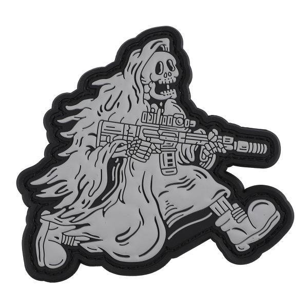 ベルクロワッペン マジックテープワッペン PVC 死神 ミリタリー