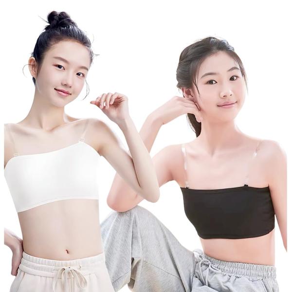 カチューシャストラップ ZGKULAEAOW] チューブトップ キッズ パッド付き ストラップレス