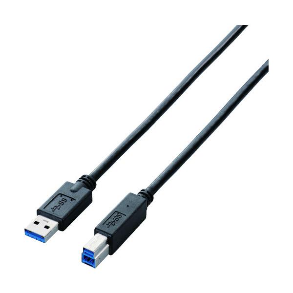 GR:ELECOM USB3.0P[u(A-B) 3m USB3-AB30BK/RS ^:USB3-AB30BK/RS