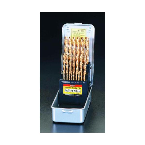 �G�X�R:1.0- 13mm/25�{�g �X�g���[�g�h����(Tin Co-HSS) �^��:EA824BE-25