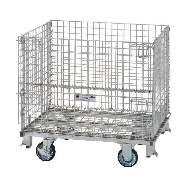 【SALE】TRUSCO ネットパレット 車輪付 1000X800X955 クロムフリー ( T0810GS ) トラスコ中山(株)