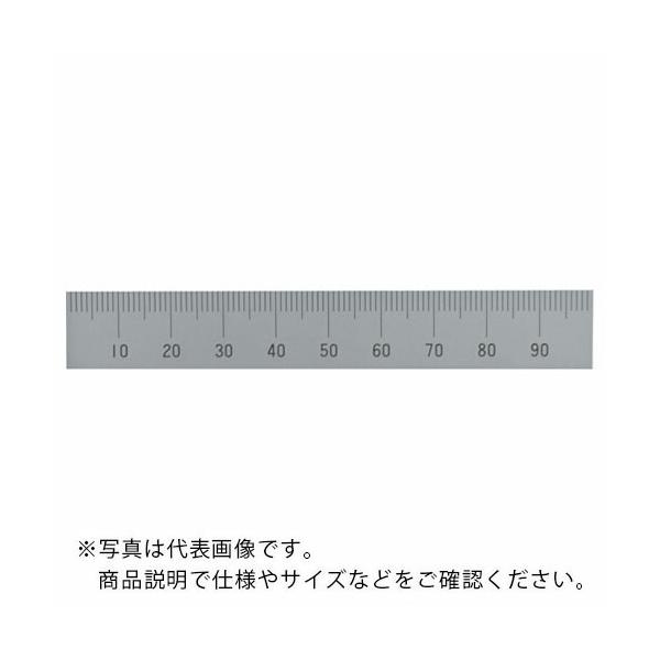 シンワ マシンスケール100mm上段左基点目盛穴無 ( 14128 ) シンワ測定(株) (メーカー取寄)