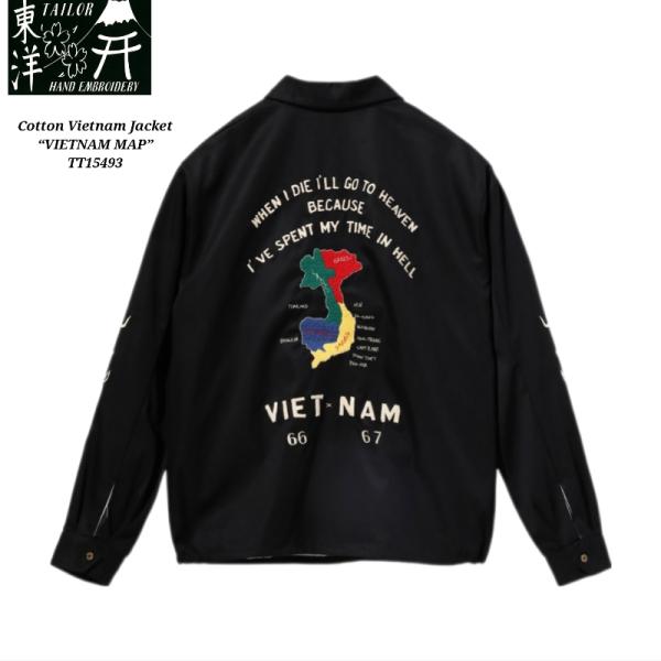 TAILOR TOYO Mid 1960s Style Cotton Vietnam Jacket “VIETNAM MAP