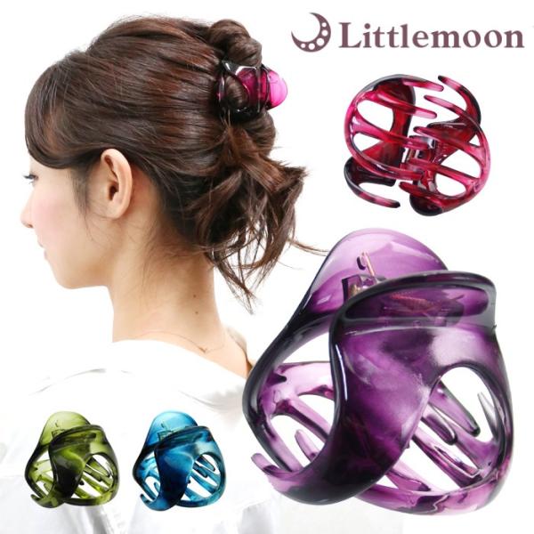 バンスクリップ ヘアクリップ 大きめ クリア 軽い シンプル オフィス 実用的 ヘアアクセサリー 髪飾り マルチクリップ オニオン・クリア
