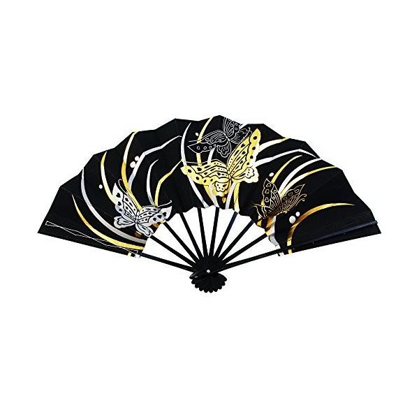 蝶 舞扇子 29cm 匂い袋付オリジナルセット 海外 紙箱入 爆買いセール 日本舞踊