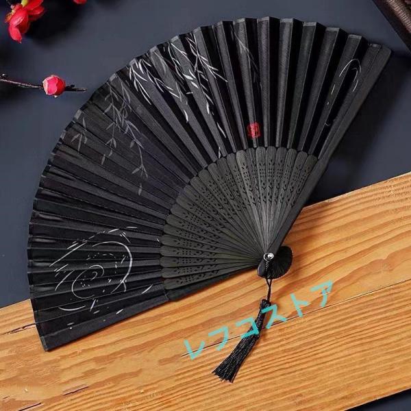 扇子 33cm 十松屋福井扇舗 老女扇 柳橋白鷺図 仕舞扇 能楽 着物 【公式