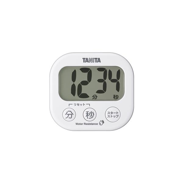 タニタ タイマー TD-426-WH ホワイト：洗えるでか見えタイマー ★メール便対応商品