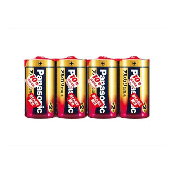 アルカリ単2乾電池 4本セット パナソニック