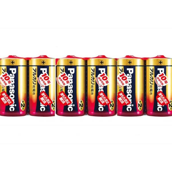 アルカリ単2乾電池 6本セット パナソニック