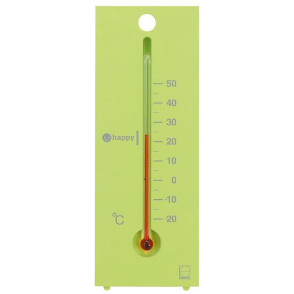 エンペックス気象計 温度計 グリーンリーフ温度計 壁掛け用 日本製 グリーン TG-6643