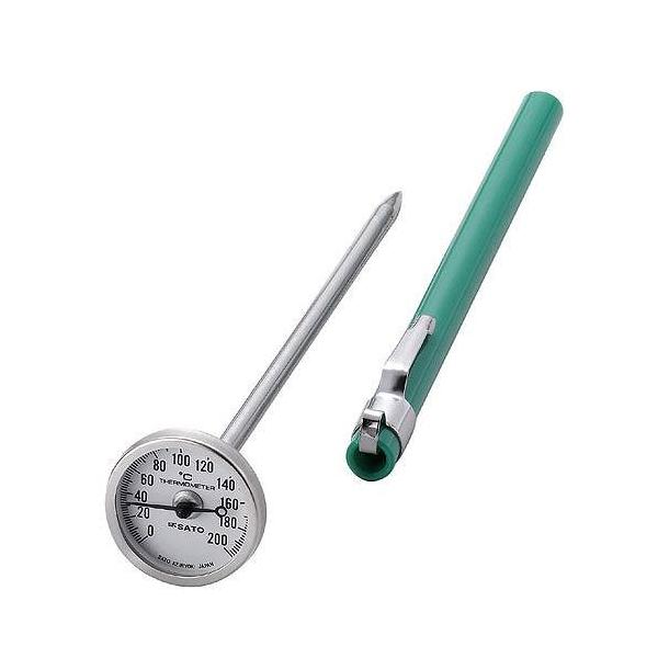 佐藤計量器/SATO ポケットバイメタル温度計 0〜200゜C