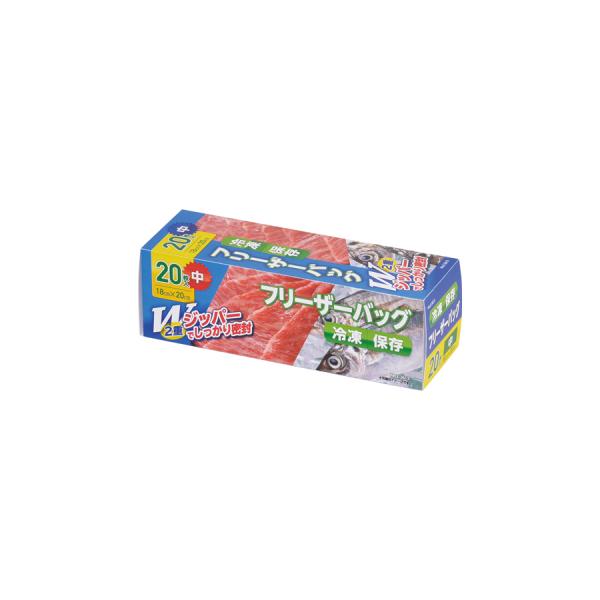 パール金属 フリーザーバッグ(中)20枚入 E-3613