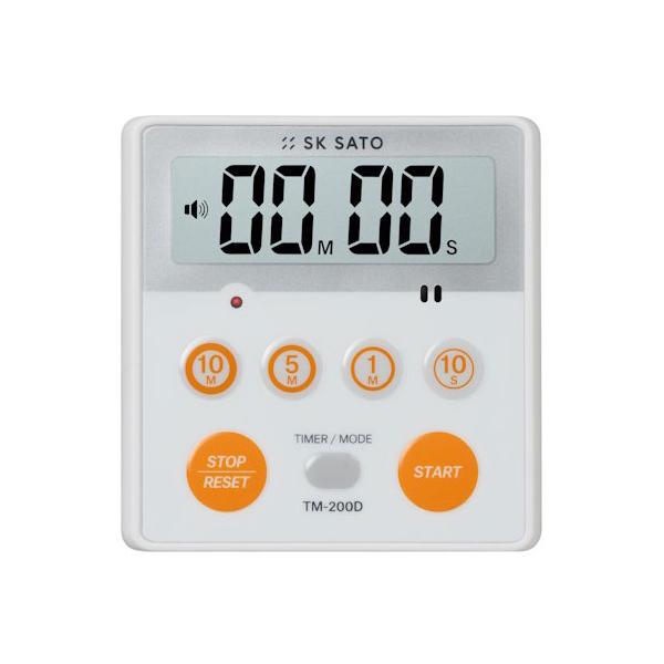 佐藤計量器 TM-200D デカタイマーPRO No.1630-00 オレンジ SATO