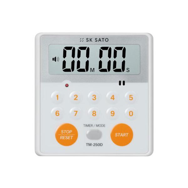 佐藤計量器 TM-250D デカタイマーPRO No.1630-50 オレンジ SATO