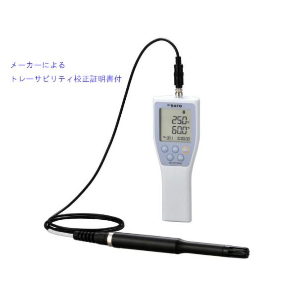 佐藤計量器 SK-110TRH-Bプローブセンサセット メーカー校正証明書付 デジタル温湿度計（無線通信機能付き） No.8140-20 SATO 代引不可品