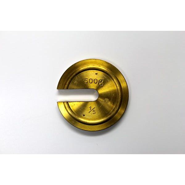 上皿棹はかり用 定量増おもり 500g 1/5 真鍮製 : はかろうネット