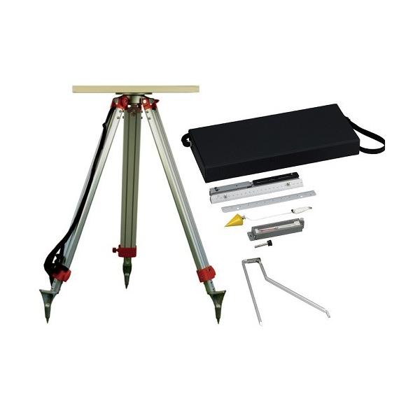 田村型平板測量器セット TPT-SET (金属アリダードセット+平板+ 田村型平板測量器セット TPT-SET (金属アリダードセット+平板+