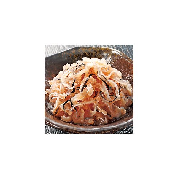 高級なとらふぐの皮を自慢の明太子と和えました。とらふぐ皮（黒皮・白皮・とおとうみ）を贅沢に使用し、当店自慢の辛子明太子と和えました。明太子のプチプチ感と、コラーゲンたっぷりでコリコリとしたとらふぐ皮の食感をお楽しみいただけます。 ※2025...