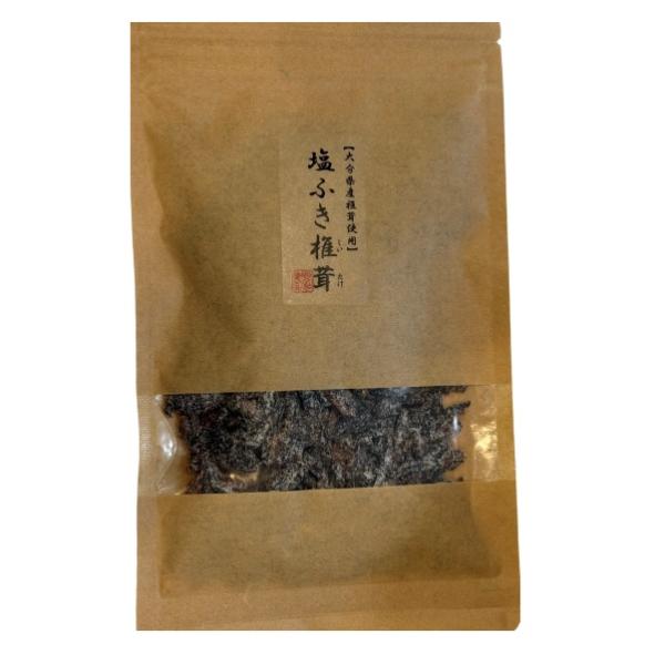 大分県にて原木栽培された干し椎茸を使用したこだわりの『塩ふき椎茸』です。 お茶漬け、おつまみ、和え物、炊き込みごはん、茶わん蒸し、漬物、スープなど椎茸本来の風味・旨味が味わえます。【内容量】　40g【保存方法】　直射日光および高温多湿の場所...