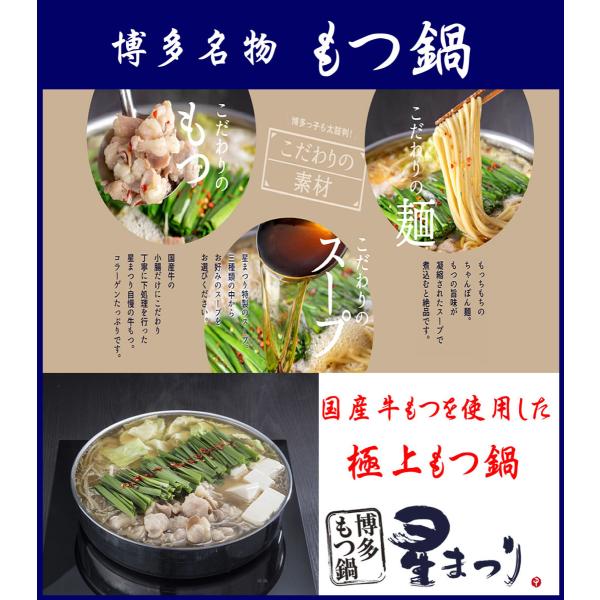 博多もつ鍋 星まつり しょうゆ味 2〜3人前 鍋セット ミシュラン 博多もつ鍋 星まつり しょうゆ味 2〜3人前 鍋セット ミシュラン