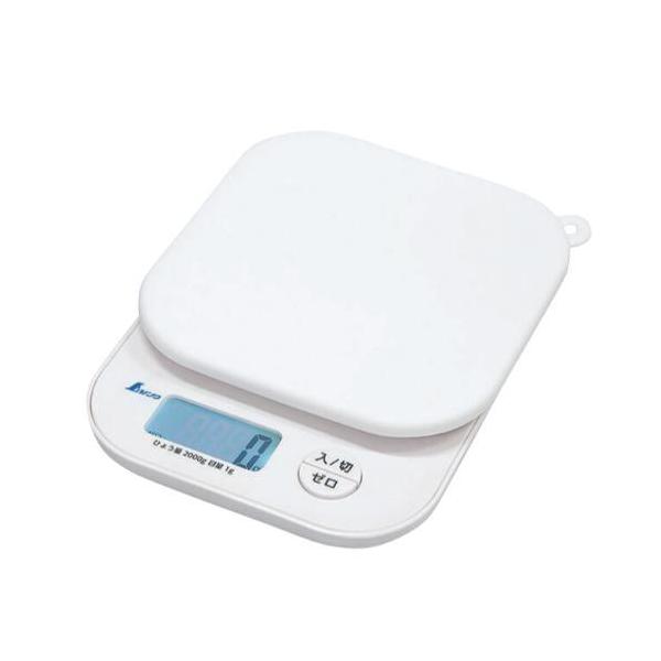 【本体サイズ  mm】 125 × 162 × 30【メーカー定価】2500【販売価格】1600（1760）／1台【梱包数量】 1台/箱※作業場や畑に持ち運びやすいコンパクトサイズです■仕様●ひょう量2000g　●最小表示1g　●計量範囲2...