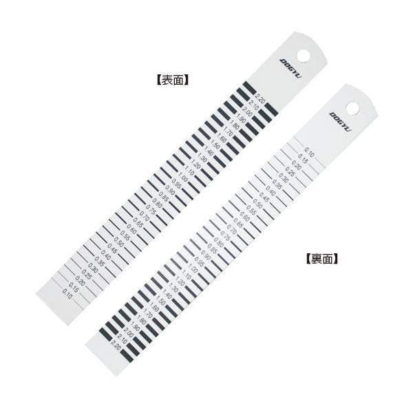 DOGYU【商品サイズ（mm）】約165 × 20 【測定範囲（mm）】約0.10 〜2.20【全重量（g）】約2 【メーカー定価￥（税抜）】520