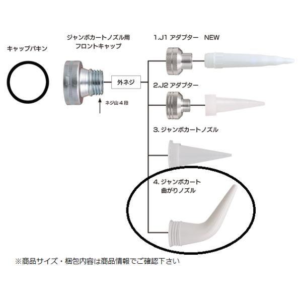 【商品名】ジャンボカート　ノズル用フロントキャップ