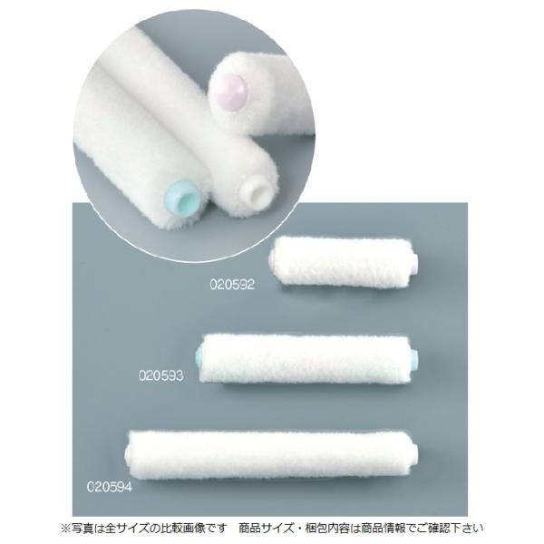 【型式】 極細ミニスモール【サイズ(in)】 2in【定価￥（税抜）】400【販売価格】200（220）/1本【梱包数量】 10本/箱◎通常のミニスモールローラーより芯部分を細くし狭い所の塗装も可能に。◎細くした事と毛丈を短くした事により塗...