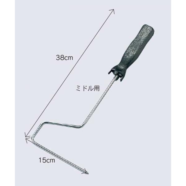 【梱包数量】 5本/箱※スモール6 インチ、ミドル7 インチに適しています。柄の長さを自由に選択し、仕事の能率アップ。