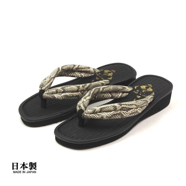 ■雪駄の履き方■鼻緒を指の又まで深く入れずつま先でひっかける様にして、かかとを少し出して履くのが「粋」な履き方とされています。■適応サイズ：M(25.0〜26.0cm)、L(26.0〜27.0cm)■鼻緒カラー：ホワイト（白）■鼻緒素材：合...