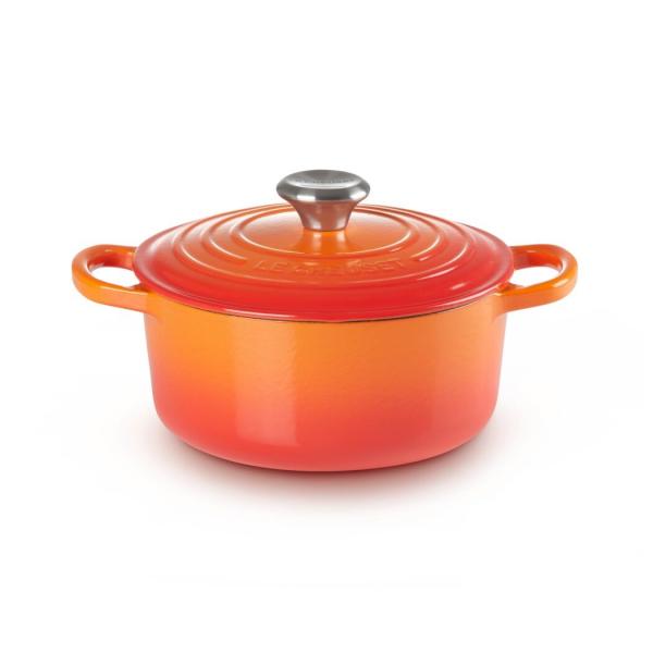 LE CREUSET ココットロンド 18cm オレンジ 両手鍋 ココット・ロンド 【シグニチャー 18cm / オレンジ】LECREUSET