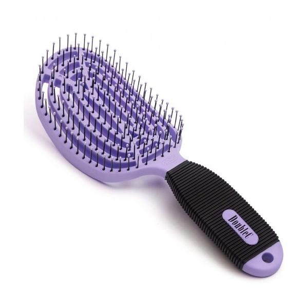 ✾未使用✾ヘアコーム＆ヘアブラシ　2本セット　パープル　よく乾く hako-uri_s-nuway-13