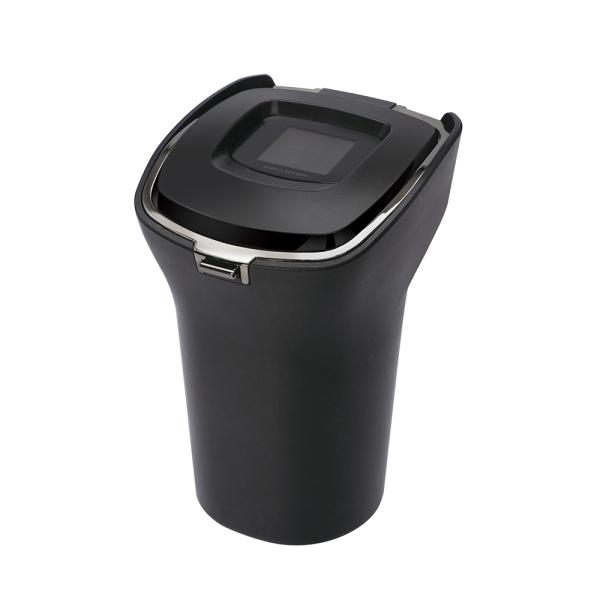 ●ブラック×ブラックメッキ仕様のスクエア形状で開口部が広く吸殻が捨てやすい灰皿です。●簡易防滴構造により、丸洗い可能です。●夜間の喫煙に便利なブルーLED照明付きです。●電池交換不要のソーラー電源です。●挿し込むだけで消火できる1アクション...