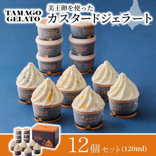 函館物語 TAMAGOジェラートセット 12個入 ギフト デザート 北海道 贈り物 お取り寄せ ご褒美 アイス お中元