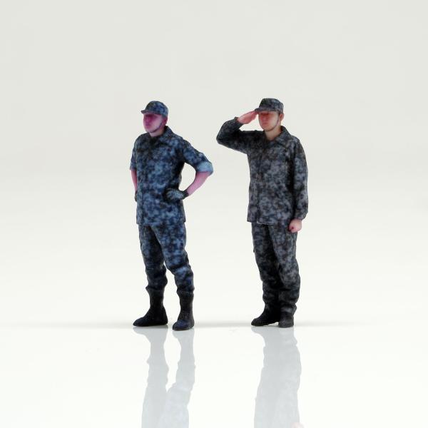 figreal 1/48 航空自衛隊員セット001d 2体 彩色済みフィギュア