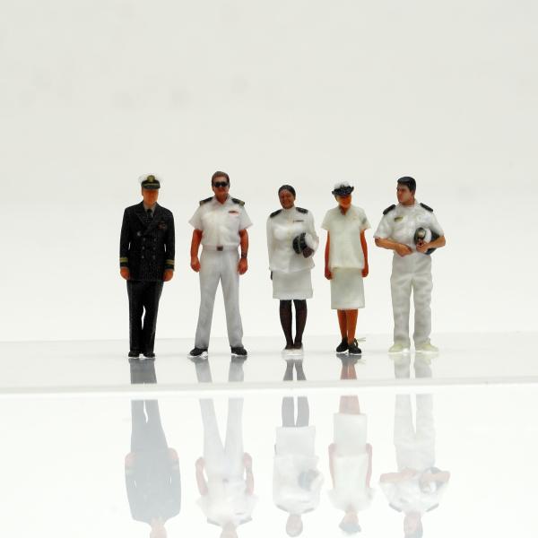 figreal 1/72 U.S.NAVY(1)UF5a 5体 彩色済みフィギュア アメリカ海軍