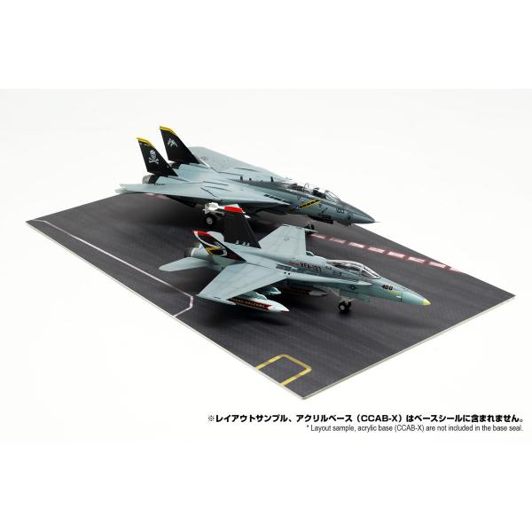 コレクションケースXシリーズに対応するスケールモデル用ベースシールです。別売のアクリルベース（CCAB-X）に貼ってご利用いただくことで、アクリルベース1枚に表裏2パターンでお楽しみいただけます。スケール表記は参考的な目安です。■内容　エア...