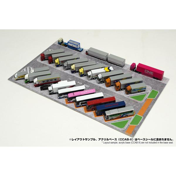 コレクションケースXシリーズに対応するスケールモデル用ベースシールです。別売のアクリルベース（CCAB-X）に貼ってご利用いただくことで、アクリルベース1枚に表裏2パターンでお楽しみいただけます。スケール表記は参考的な目安です。■内容　エア...