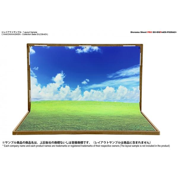 ジオラマシートPRO-EX　春A2　草原　幅364x長さ500mm  片面印刷　1枚　フィギュア　ミニチュア　撮影用背景