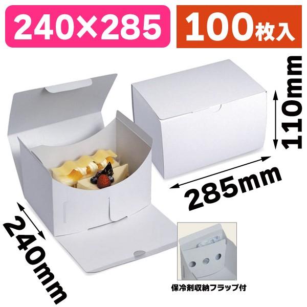 ケーキ箱）サービス組立110#10 保冷F付/100枚入（20-516） : 箱の店
