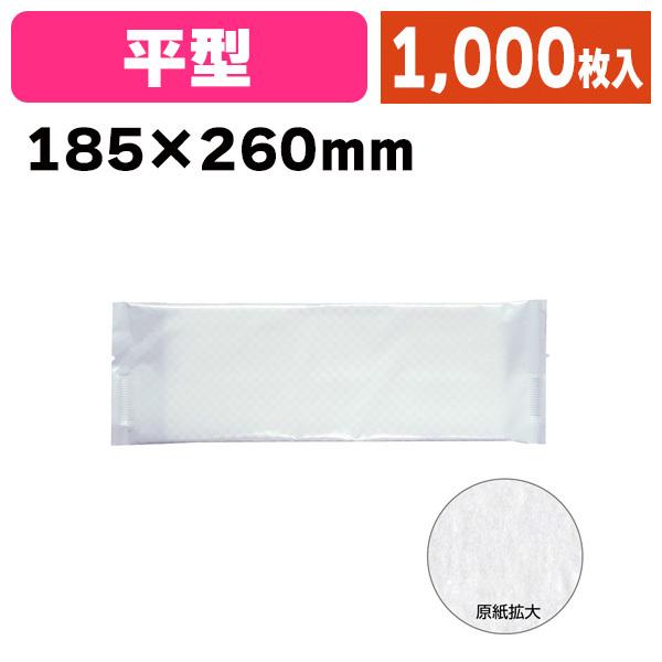 《仕様》─────────────────　［サイズ］185×260mm　［材　質］パルプ不織布　［　色　］白　［品　種］紙おしぼり　［入　数］1000枚入　［単　価］1枚あたり＠11円（税別）　［型　番］K01-371447K──────...