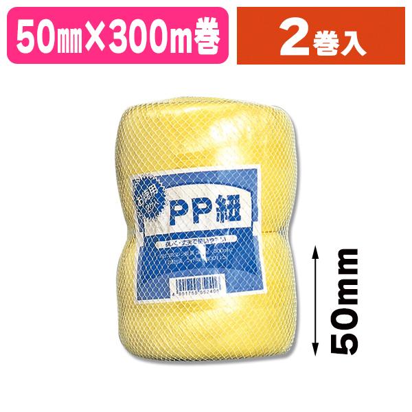 （梱包用ひも）徳用PP紐 黄色 2巻入/1パック入（K05-4901755652406）