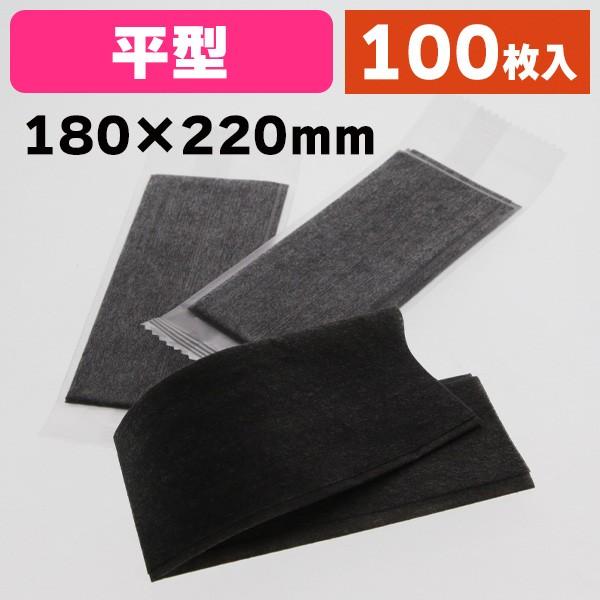 《仕様》─────────────────　［サイズ］180×220mm（展開時）　［材　質］不織布（レーヨン雲竜）　［　色　］黒　［品　種］使い捨ておしぼり　［入　数］100枚入　［単　価］1枚あたり＠8.4円（税別）　［型　番］K05-...