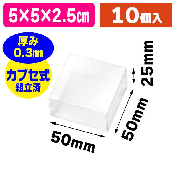 クリアケース）PETクリアケース 50×50×25/10個入（K05-4901755723212