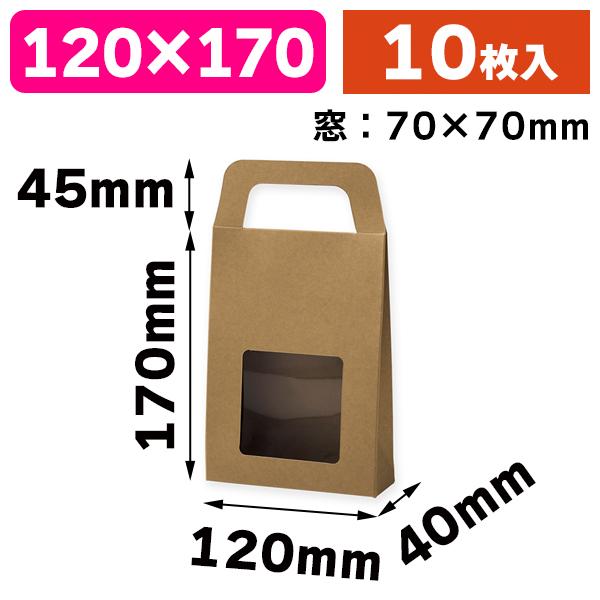 （ギフト箱）クラフトギフトBOX 窓付バッグS/10枚入（K05-4901755725315）