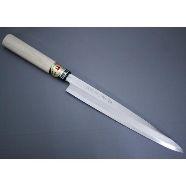 さしみ包丁 堺打包丁　伝統工芸品 柳刃包丁 刃渡約20cm 専用箱入り 刺身包丁 柳刃包丁 刃渡り205mm 7寸 ステンレス 8A鋼 堺打刃物