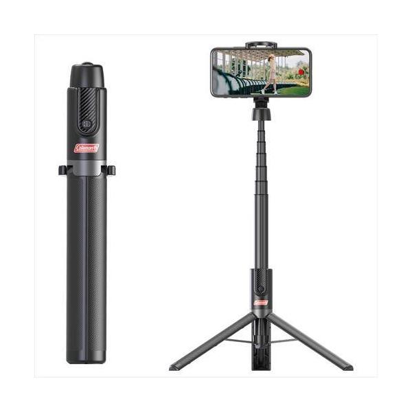 自撮り棒としてもミニスタンドとしても使える最長131cmの7段伸縮ロングスタンド【商品仕様】全高:約1310mm（スタンド時）約1280mm（自撮り棒時）縮長:約240mmグリップ径:32mm段数:7段質量:約270g推奨積載質量:約200...